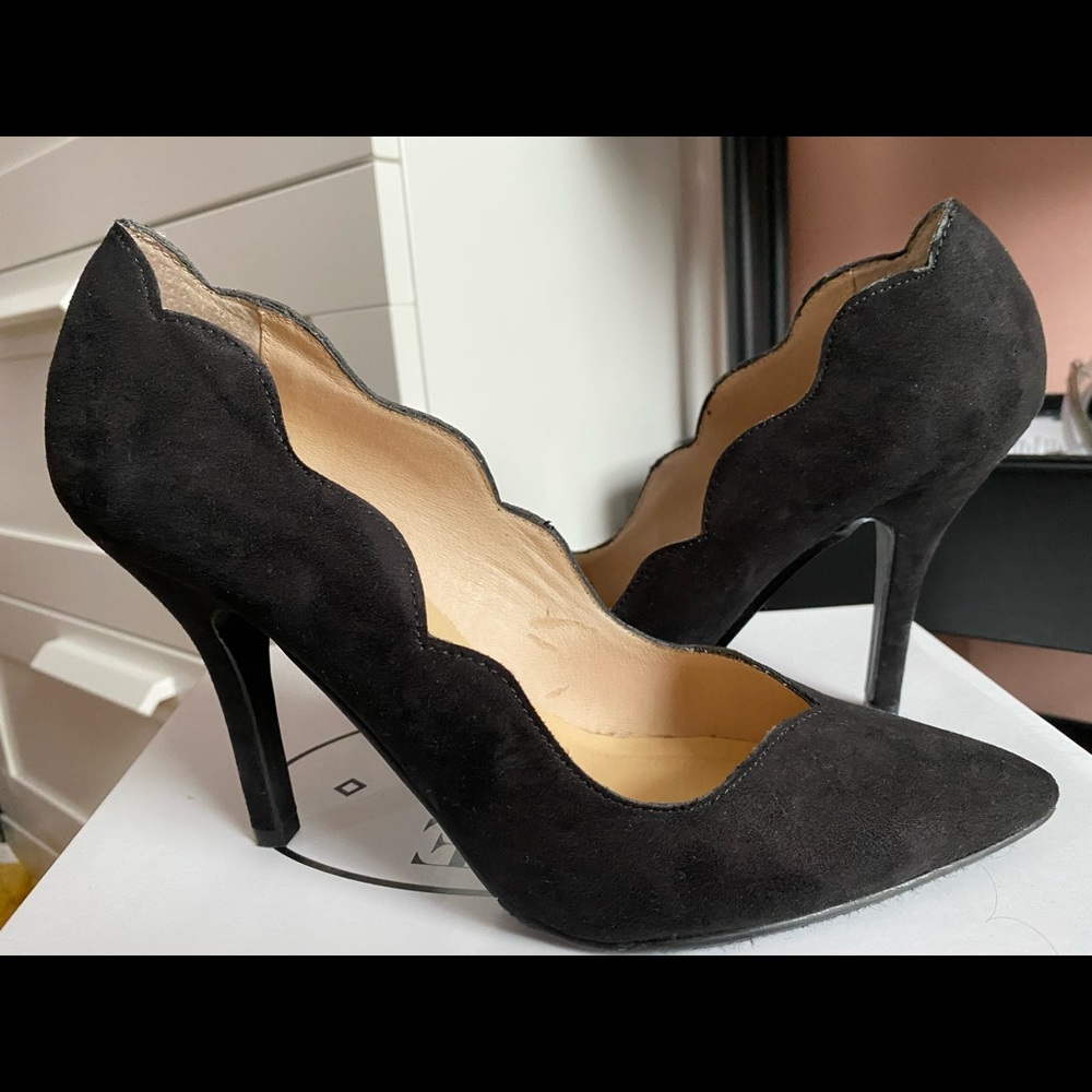 Black Suede Chinese Laundry Heels